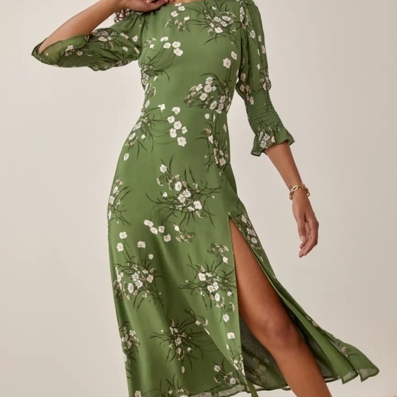 Reformation Carolena Dress in Lomita *NEW* - Picture 3 of 6